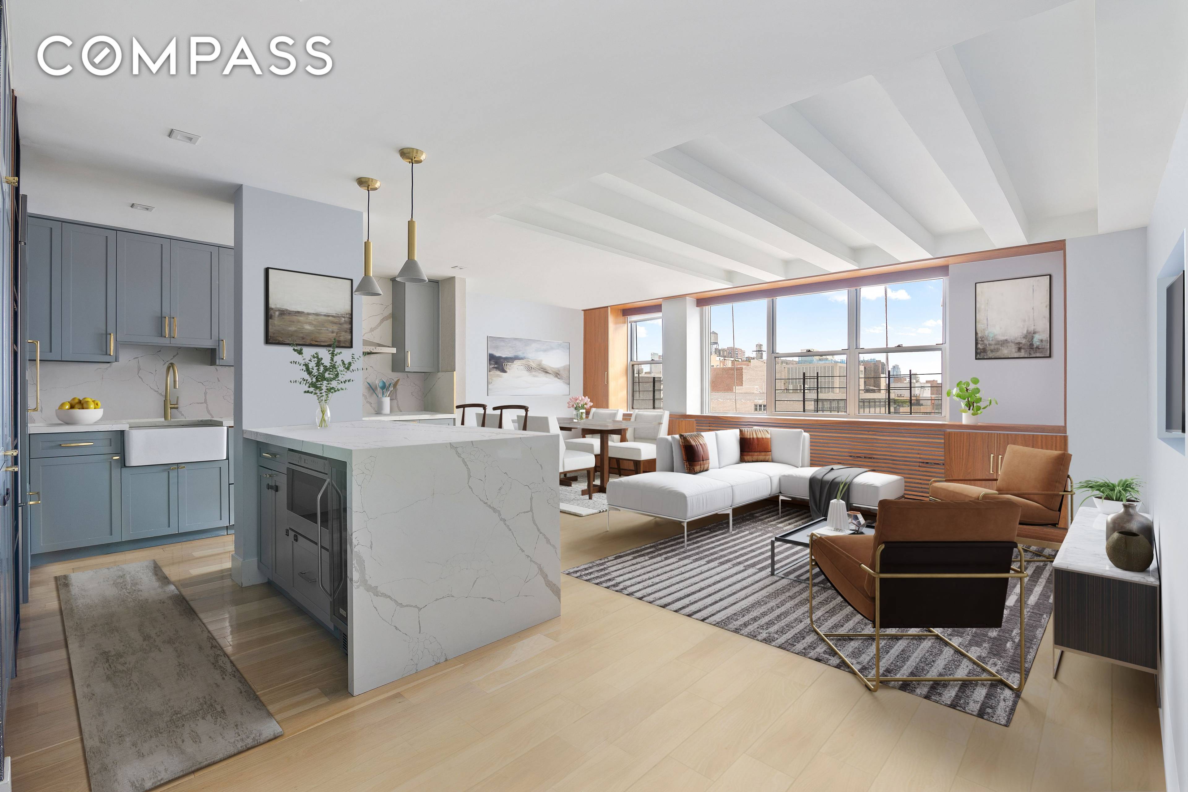 Score one of the city's most coveted possessions a key to Gramercy Park with this stunning three bedroom, two bathroom designer showplace in a full service co op building.