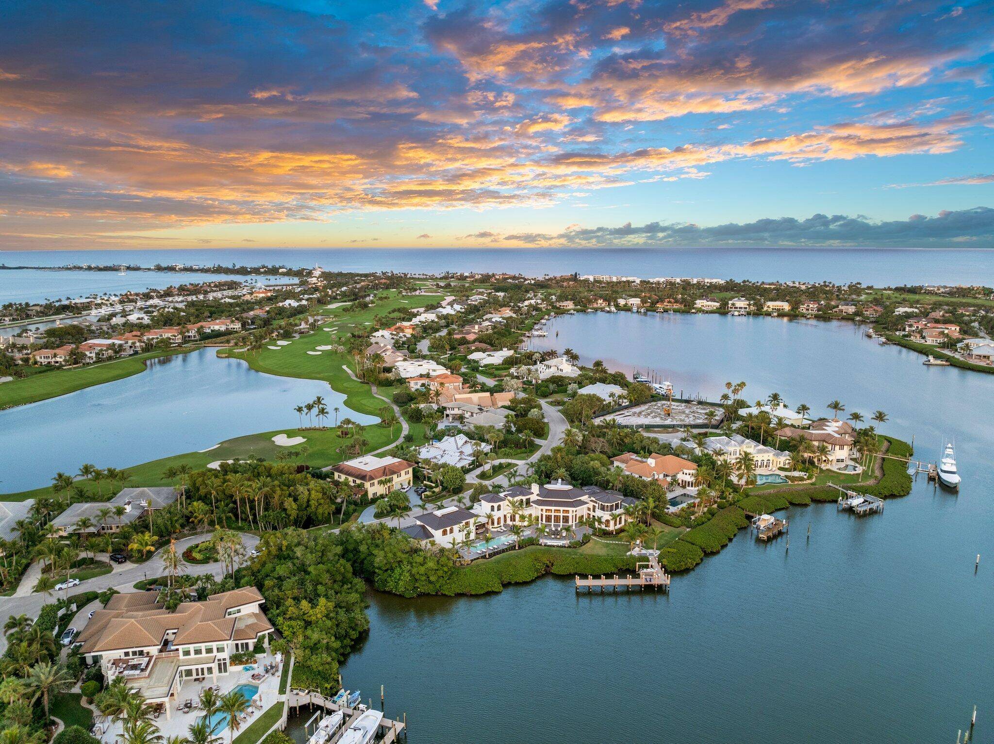 PRESTIGIOUS WATERFRONT HOME offering 270 ft of coastline in the elite residential community of Sailfish Point, a private island in South Florida where 2 rivers converge w the ocean.