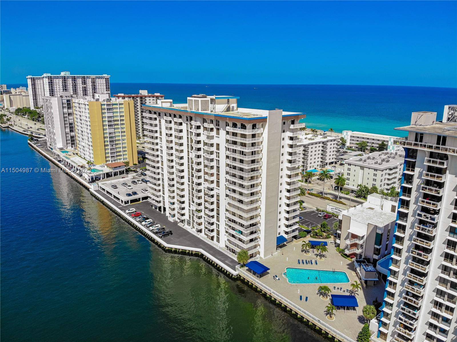 ACROSS THE STREET FROM THE OCEAN BRIGHT AND BEAUTIFUL FULLY RENOVATED 2 BEDROOM 2 BATH UNIT WITH INTERCOSTAL VIEW.