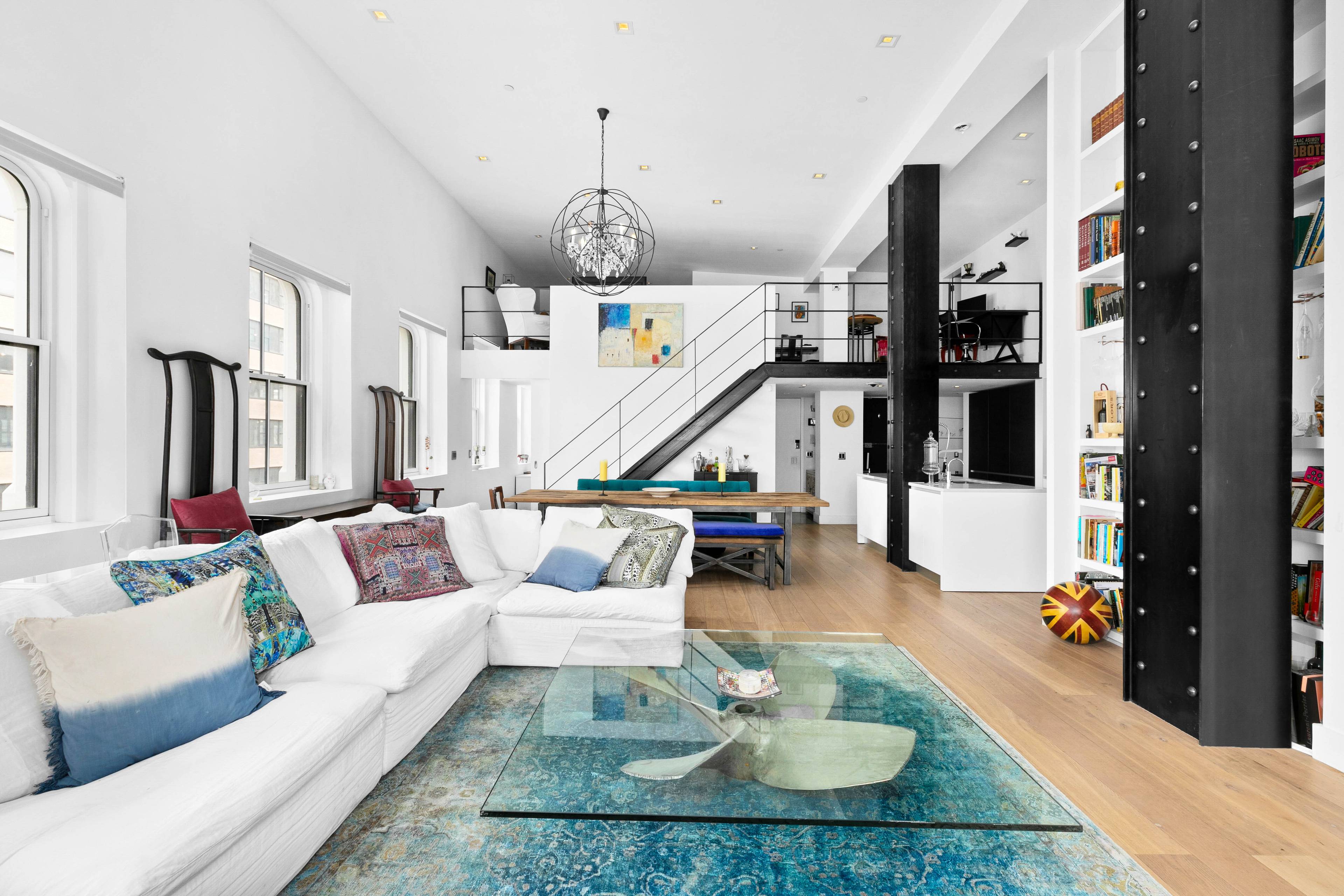 Penthouse perfection in a boutique pre war Tribeca Condominium of only 4 residences.