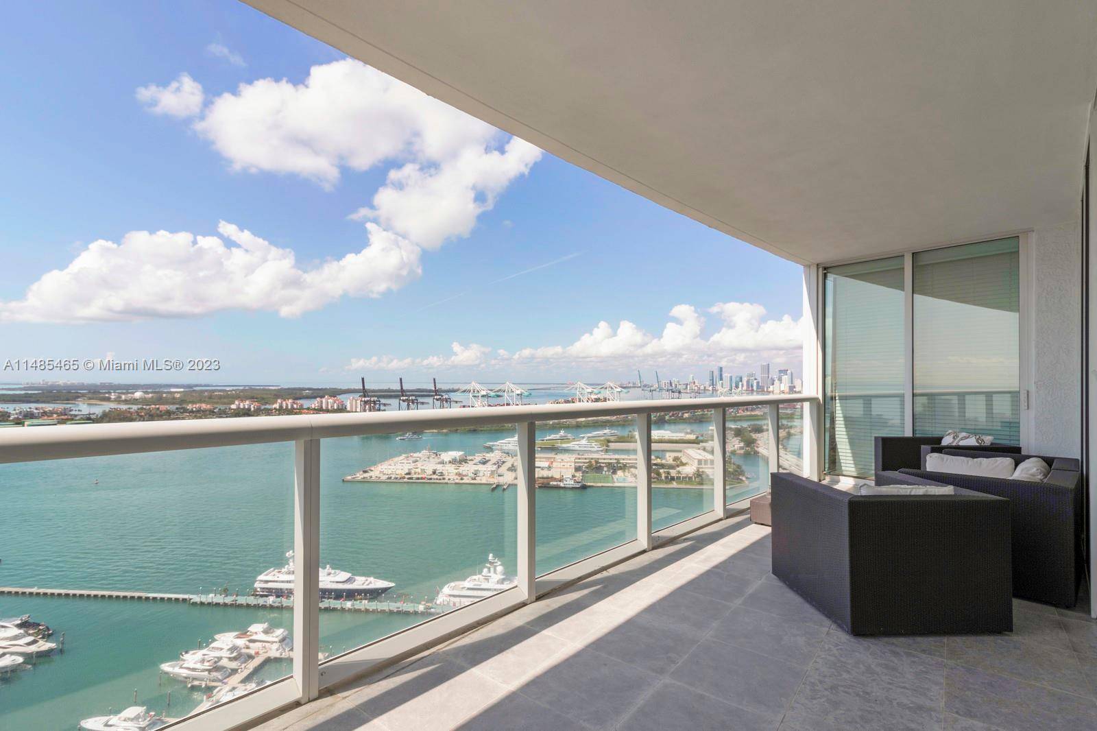 Beautiful 03 line on a high floor in superb original condition offers the best views on Fisher island, the bay and Miami skyline.