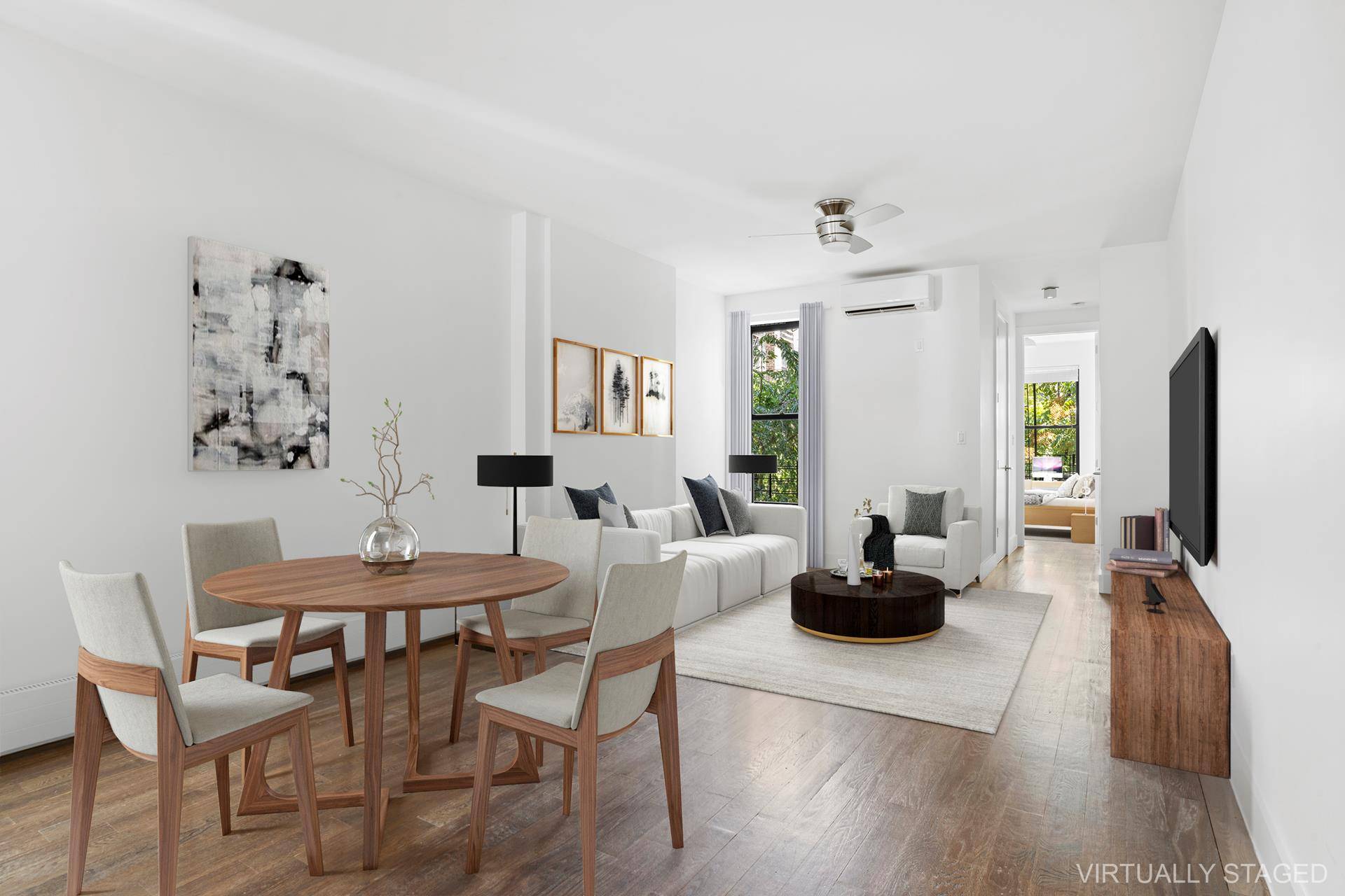 Expansive split two bedroom located in the heart of Park Slope.