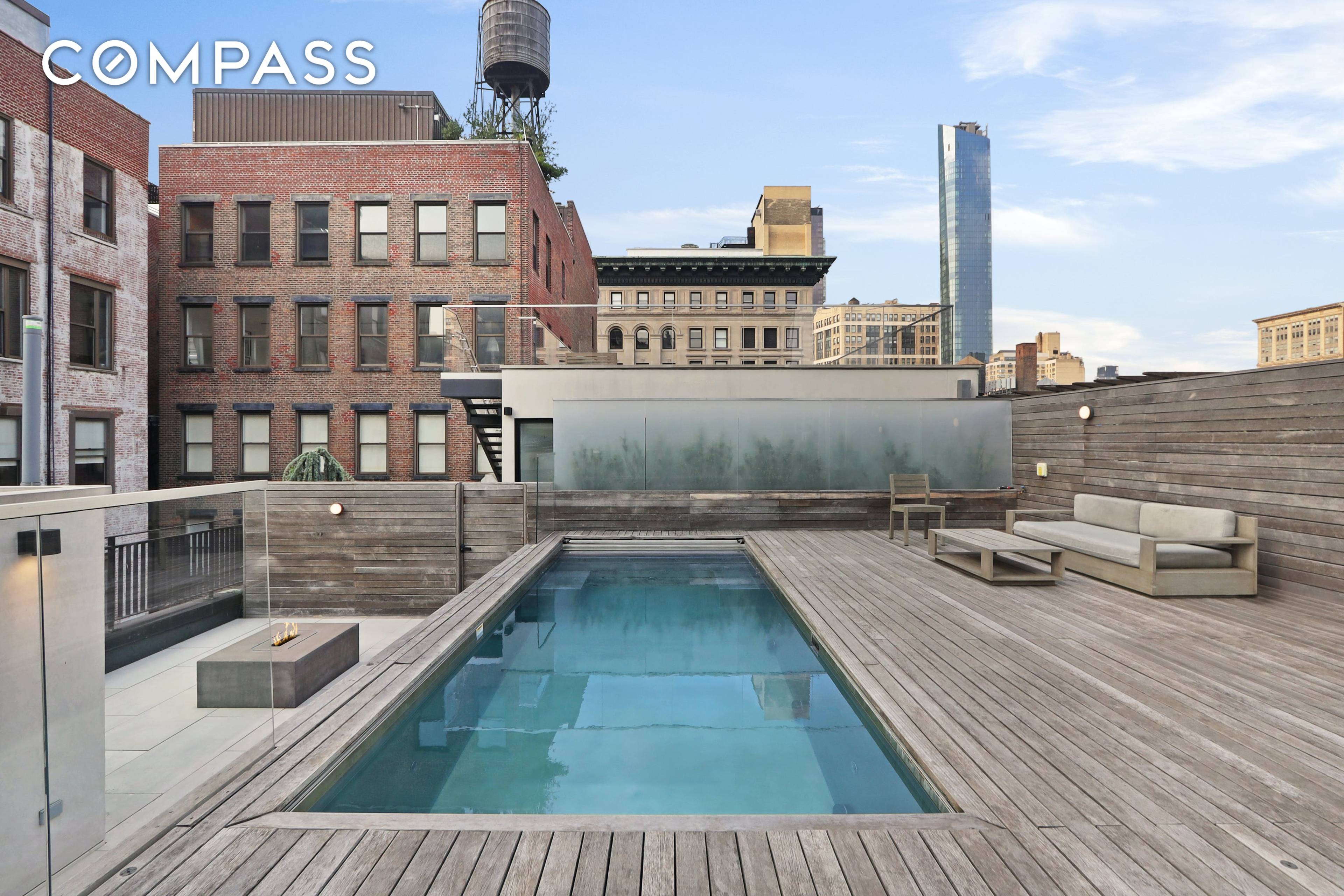 FURNISHED LOFT w NEW BLDG ROOFTOP POOL and BARBEQUE Also available unfurnished minimum 18 months.