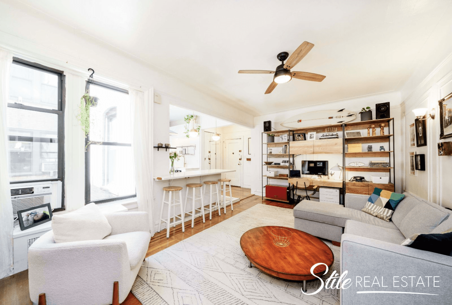 Classic meets Modern ! Relax in this spacious, Prewar apartment with a large foyer, original details, hardwood floors, high ceilings, abundant closet space and a marble tiled, windowed bathroom.