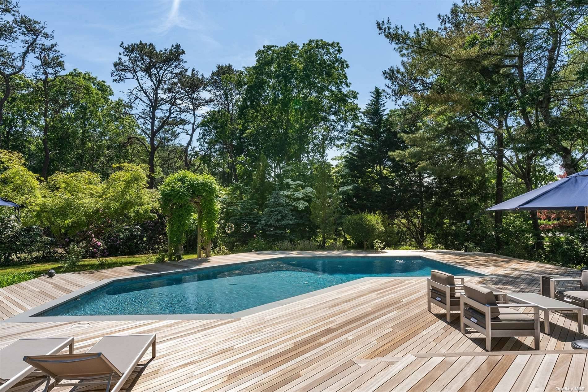 This sun filled Quogue South contemporary home situated in a very desirable location has just been thoroughly renovated to a very high standard.