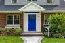 Front door view of 78 Ontario Rd, situated on a quiet, low-traffic suburban street with a private gated community feel and zero commuter cut-through t