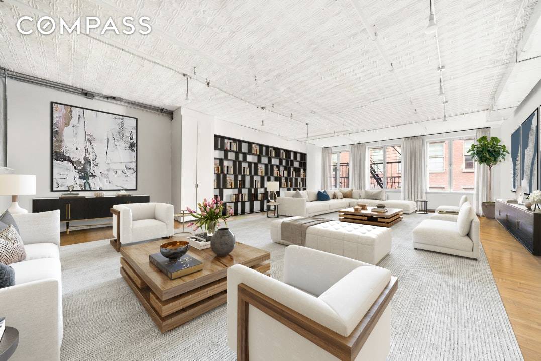 Available for the first time since the 1970s a historic full floor loft located in prime SoHo.