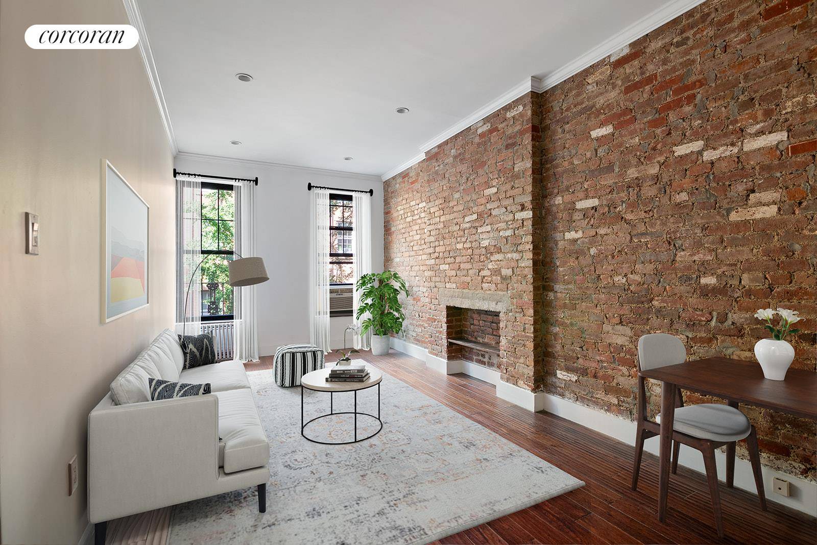 Enjoy the charm and history of living in a pre war one bedroom on a tree lined block in the West Village.