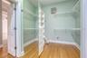 Generous walk in closet