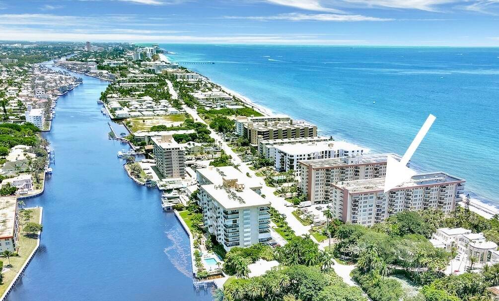 OCEAN FRONT BEACH CONDO WITH STUNNING OCEAN, INTRACOASTAL, CITY VIEWS from the 7th floor, right above a breathtaking lush tropical Landscape.
