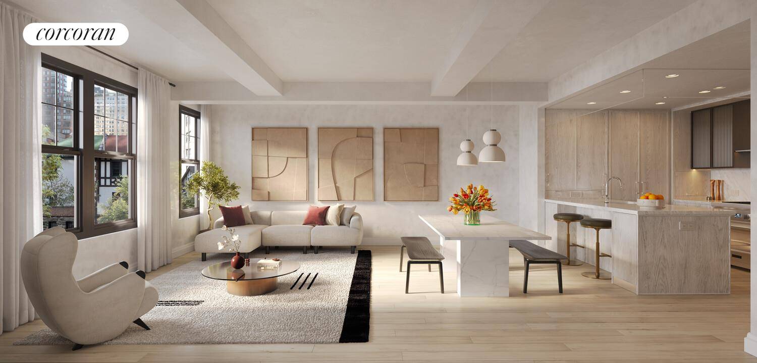 Designed by renowned architect and designer Thomas Juul Hansen, Residence 12B is a three bedroom, three bathroom with powder room facing west with water views over the tree lined street ...