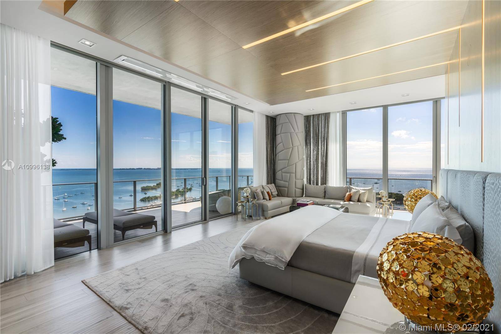 In the heart of swanky Coconut Grove, footsteps away from couture shopping and exquisite dining, sits this magnificent, fully furnished 10, 180 square foot penthouse in the sky.