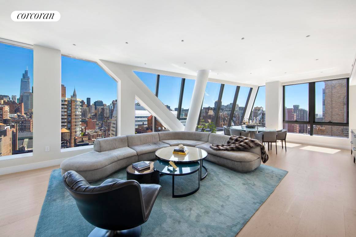 Penthouse Perfection and Parking Perched on the 18th and top floor of the Rem Koolhaas designed 121 East 22nd Street is a just completed, fully reimagined and bespoke 3 bedroom, ...