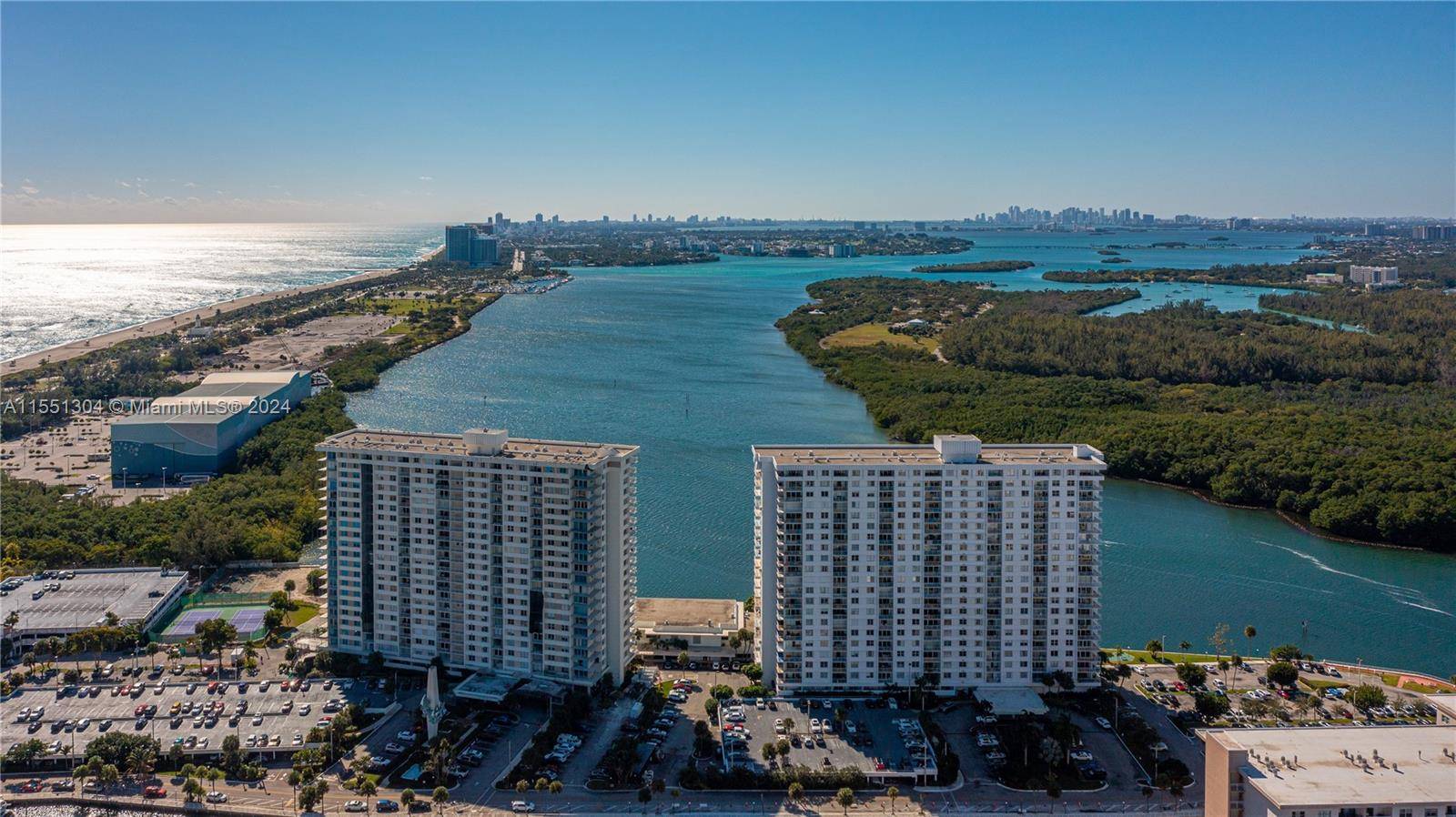 Bring and Spacious 2 bedroom 2 bathroom condo, Partially Furnished with GREAT and SPECTACULAR WHATER VIEWS of Sunny Isles.