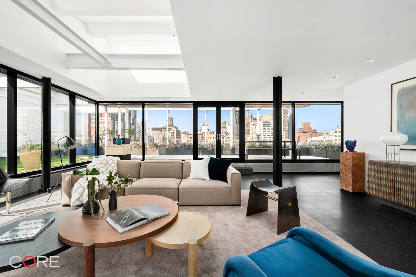 Introducing the penthouse at 45 East 66th Street an exquisite private modern duplex showcasing spectacular outdoor space !