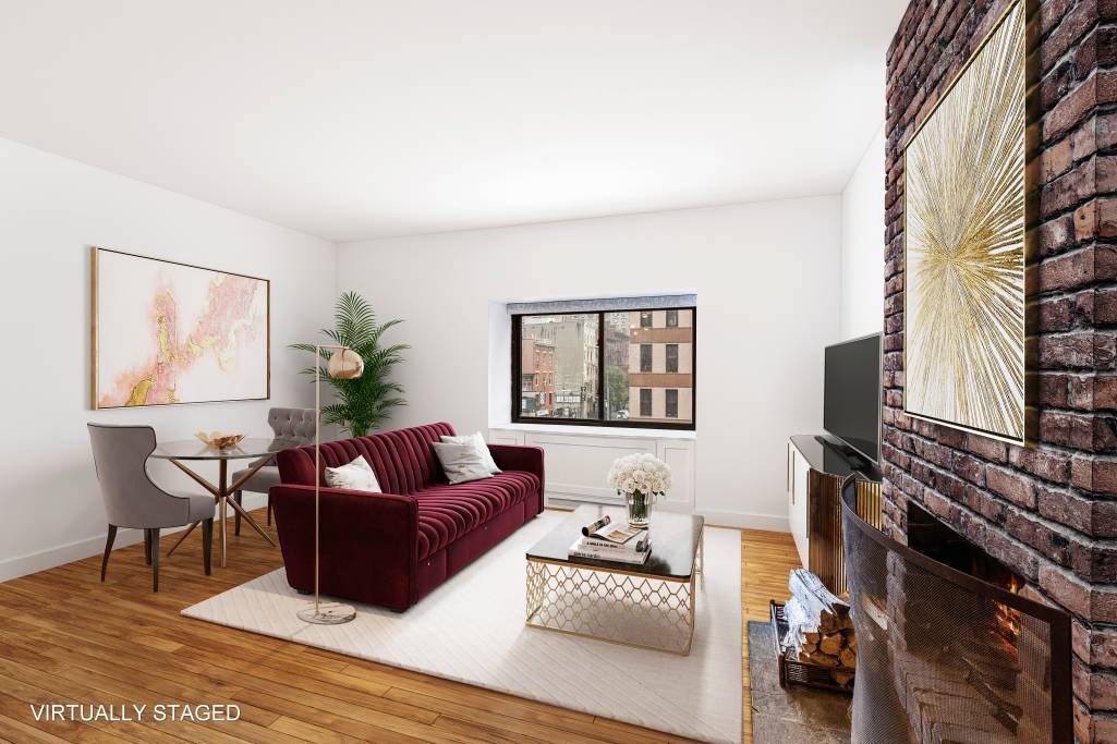 Cozy one bedroom, corner apartment in central Manhattan location.