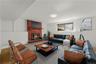 Virtually staged lower level family room