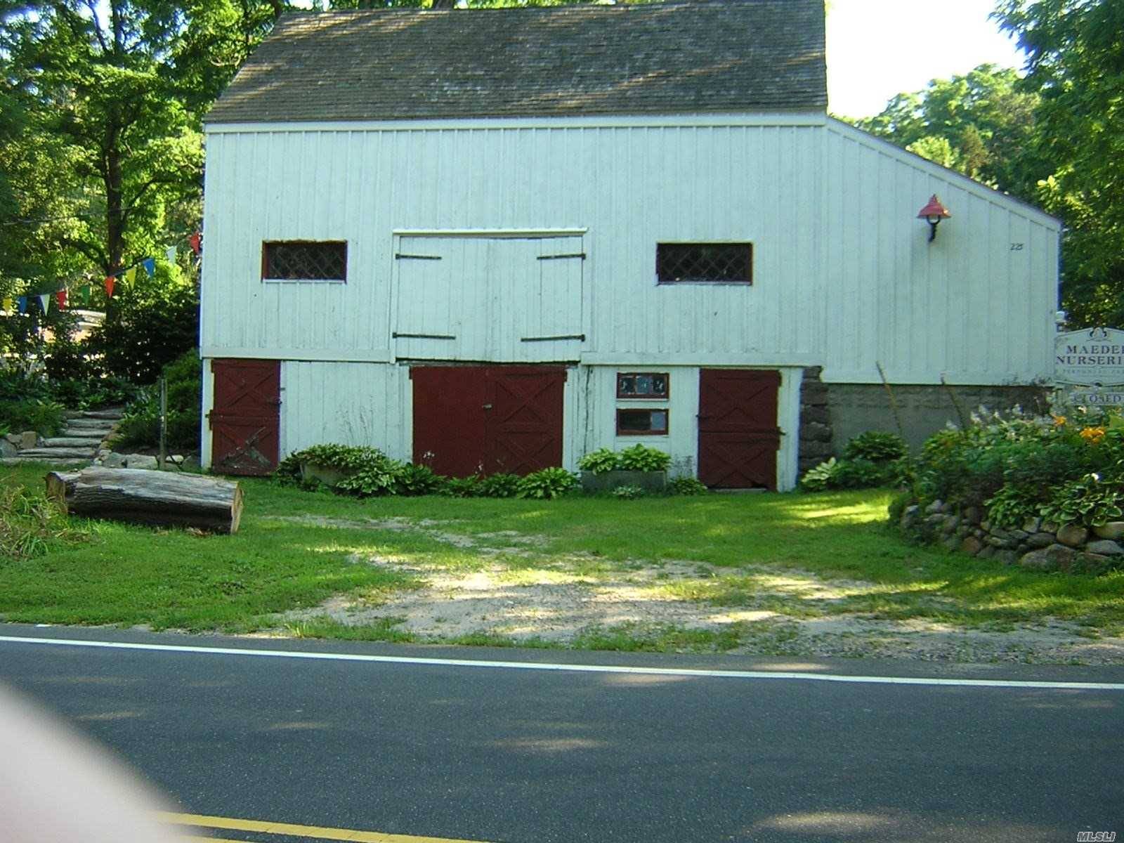 Historic barn on approximately 3 4 acre.