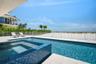 Heated salt water pool and spa