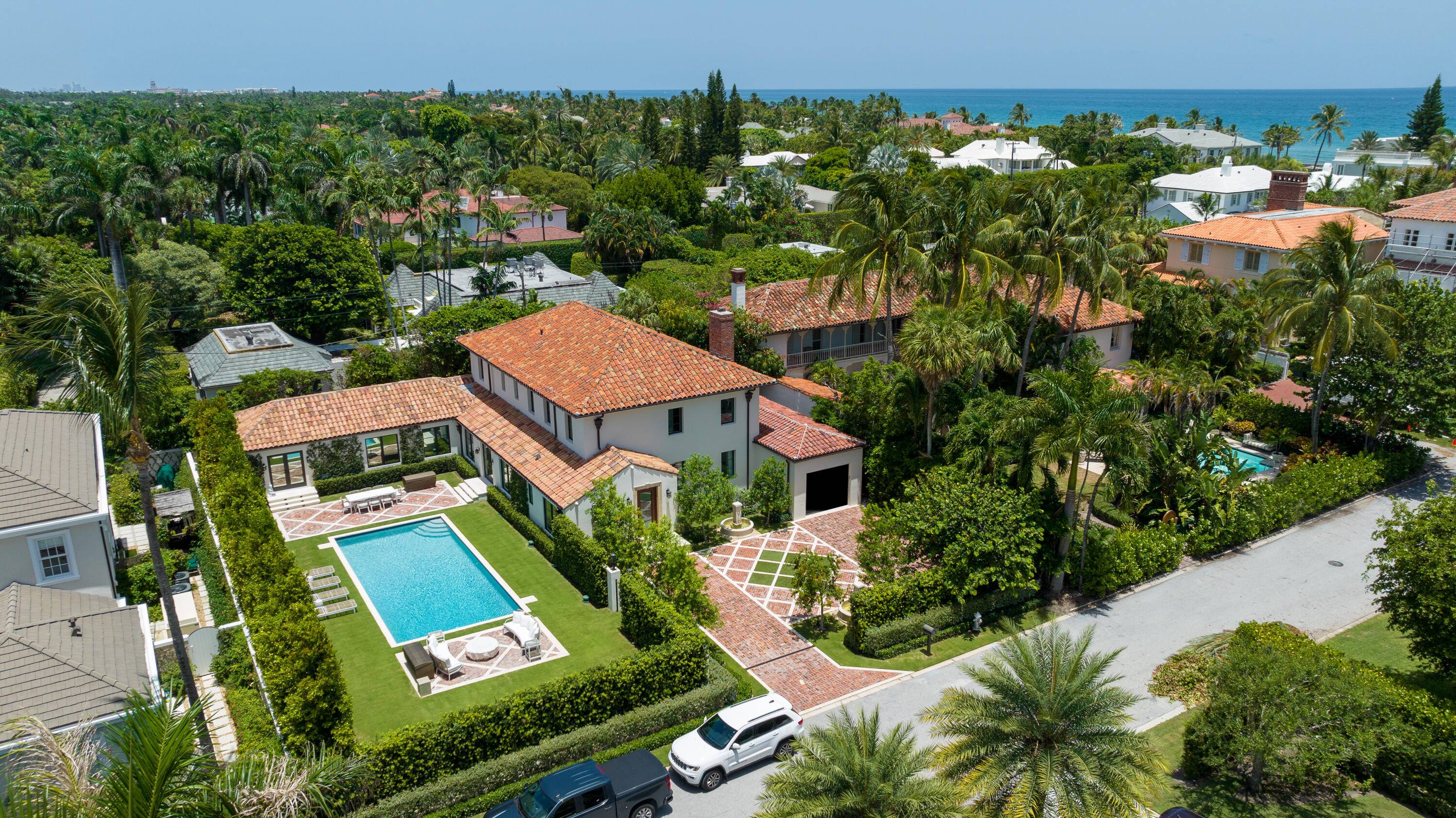 Perfection ! Newly customized 1920's Mediterranean home in the Estate Section of Palm Beach.