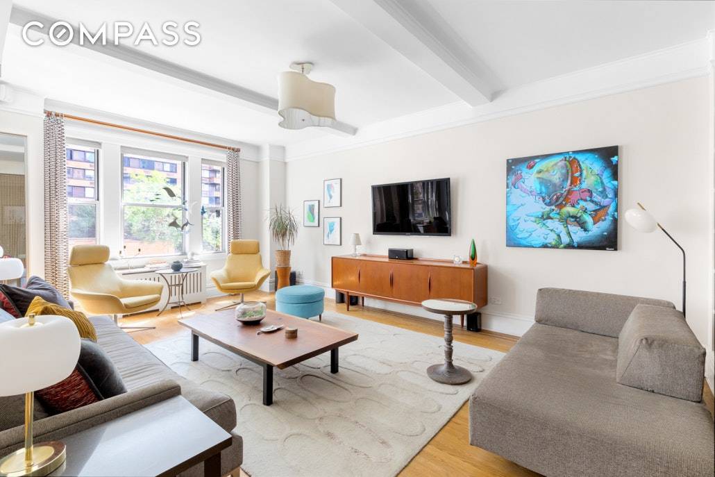 Bask in exceptional comfort and style in this one of a kind designer convertible three bedroom, two bathroom condominium featuring three sunny exposures, central air conditioning, unrivaled storage space and ...