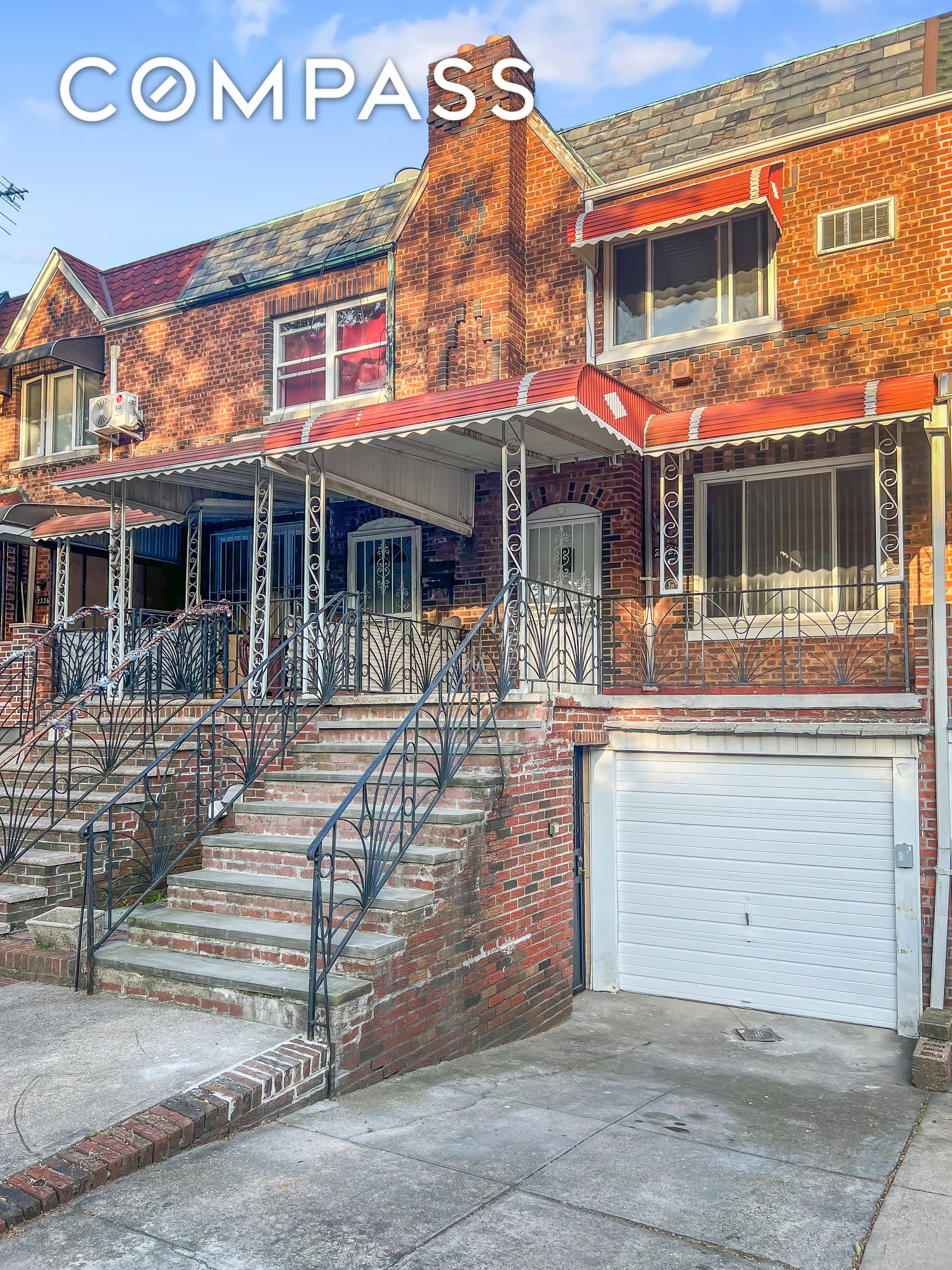Beautiful one family brick home with attached garage amp ; private driveway on a quiet block in the heart of Sheepshead Bay.