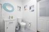 Half bath with Private outdoor shower