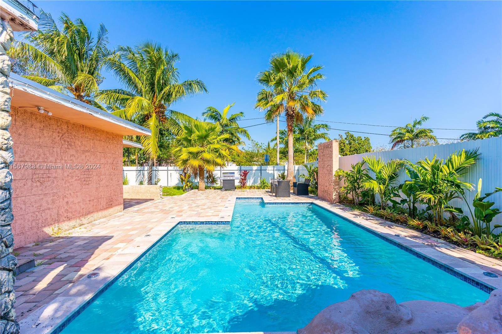 Centrally located completely remodeled corner single family home with a pool in the heart of North Miami.