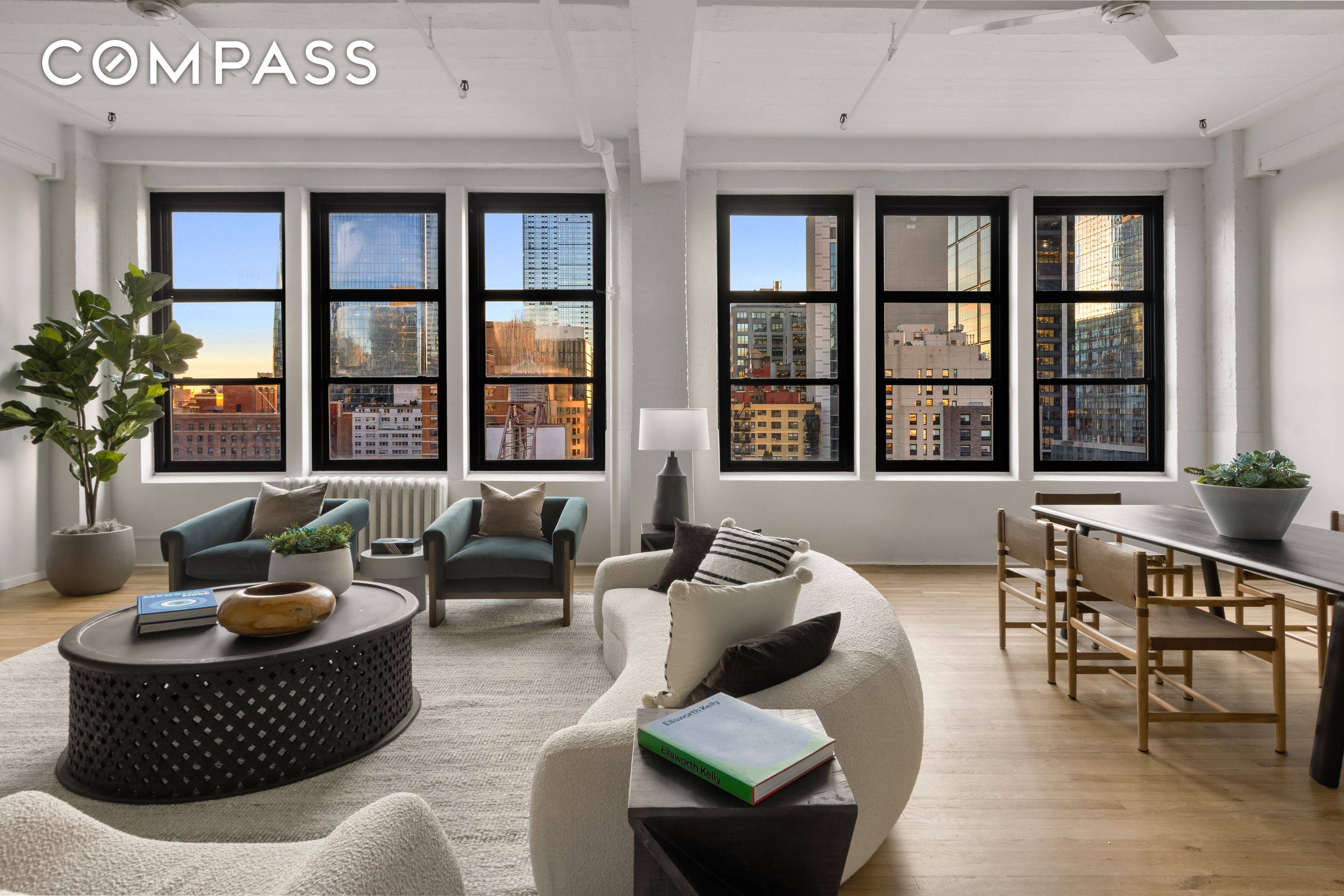 Stunning Hudson Yards Loft at The Glass House Condominium.