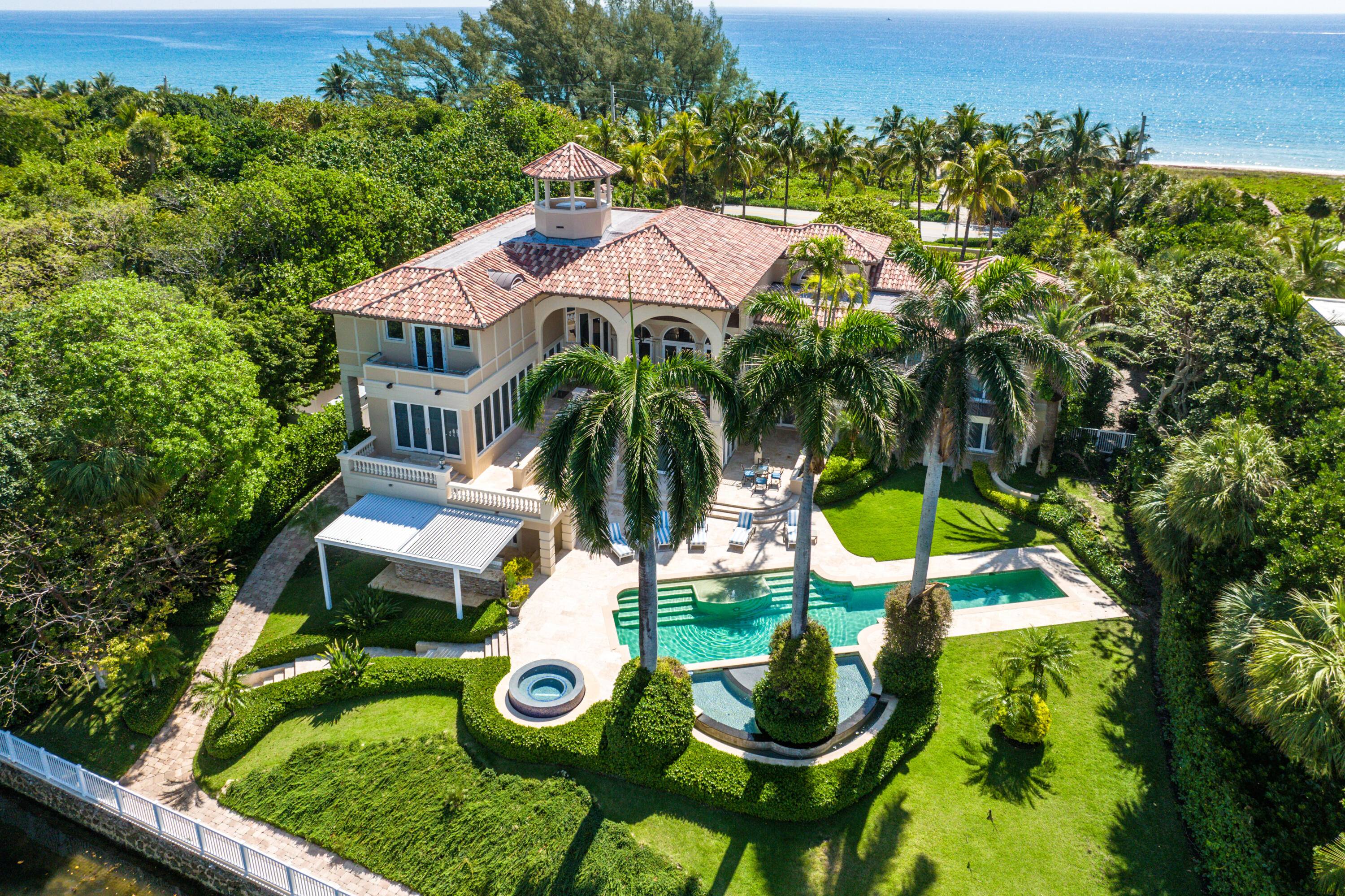 Incredible Ocean to Lake Estate with 5 Bedrooms and 7 and a half baths.