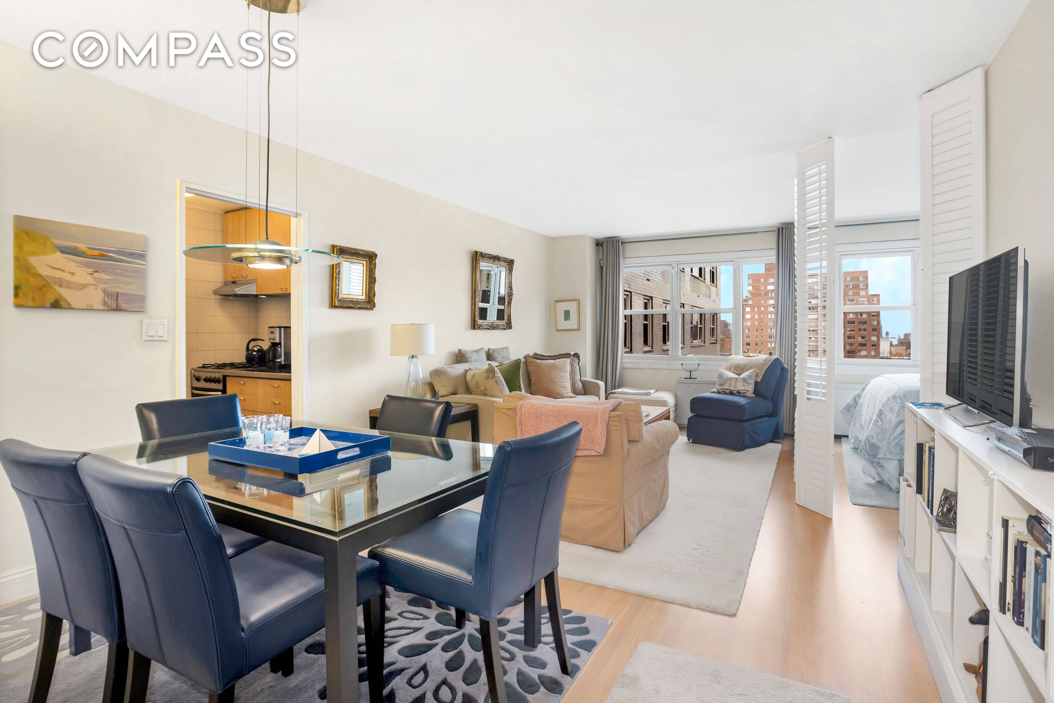 Welcome to your new home to this meticulously kept alcove convertible one bedroom at The John Adams in the prime West Village neighborhood at 101 West 12th Street.