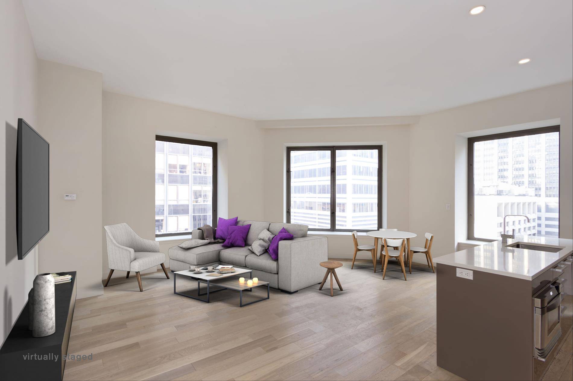 This is a very spacious 3 bedrooms, 2 baths residence in a luxury doorman building with a wrap around terrace with great views of the East River and the Hudson ...