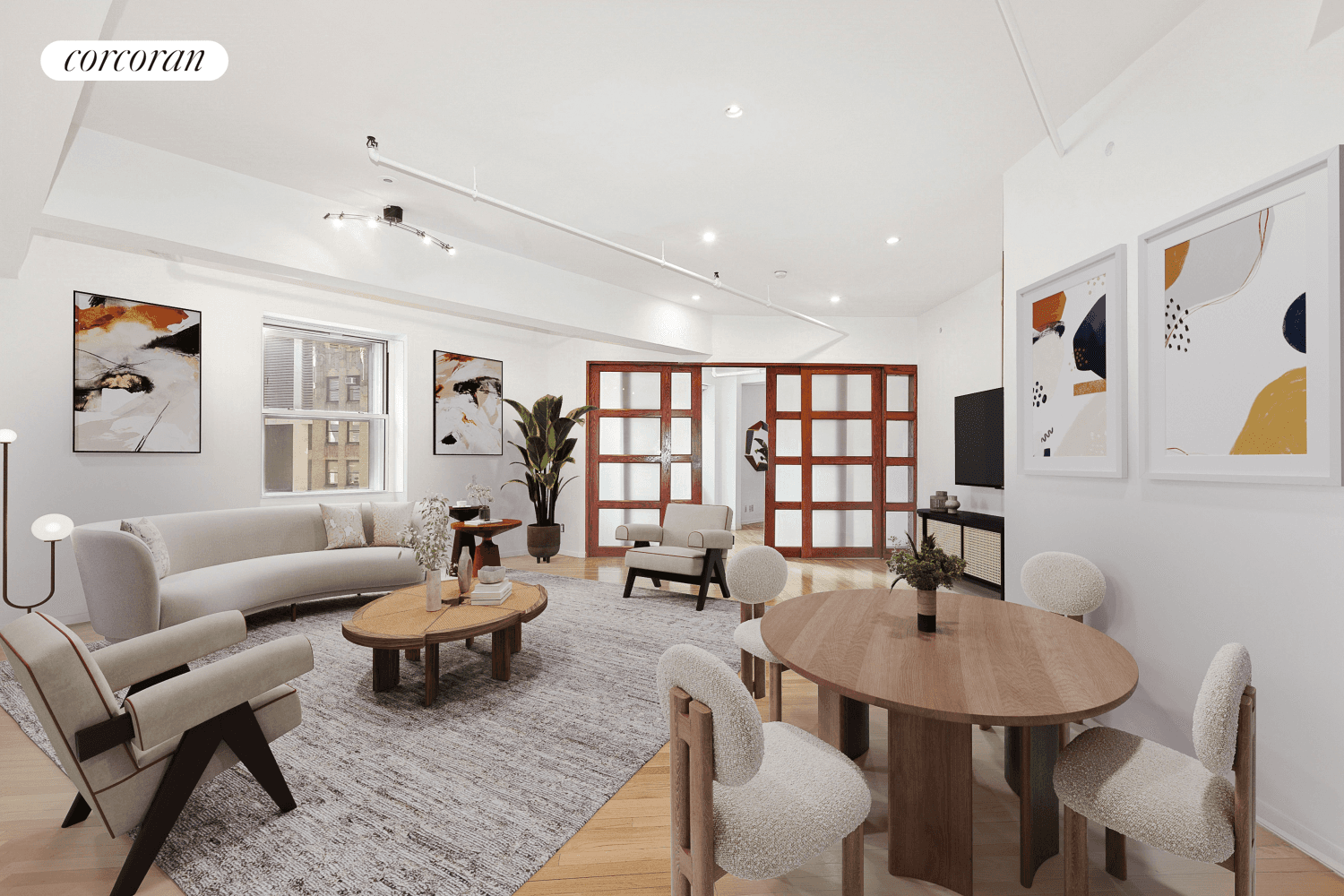This perfectly apportioned 2 bedroom 2 bathroom loft is approximately 2000 sq ft, with no wasted space, and is within minutes to Madison Square Park.