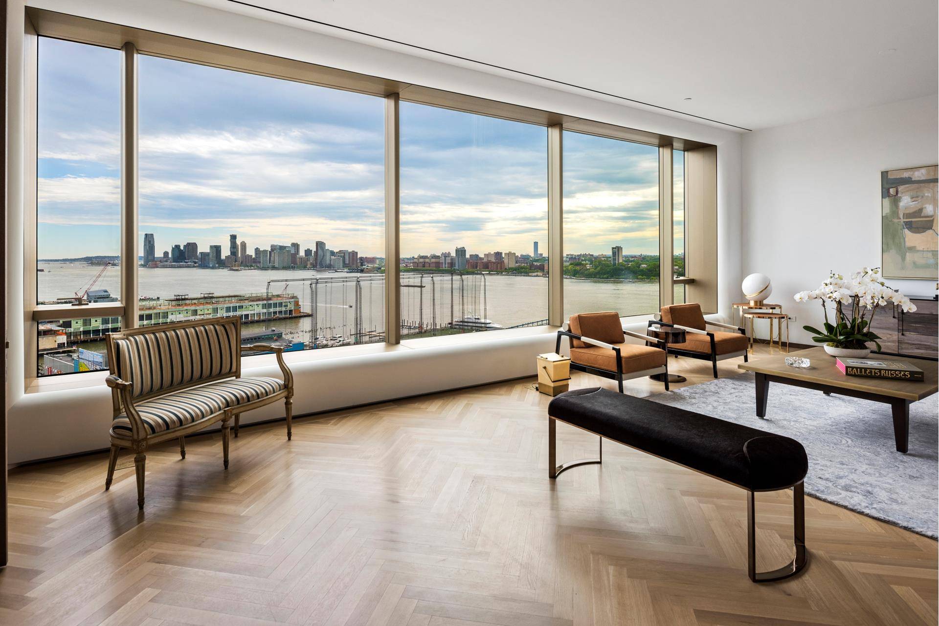Enjoy the breathtaking Manhattan views from this gracious 3, 860 square foot, 3 bedroom, 3.