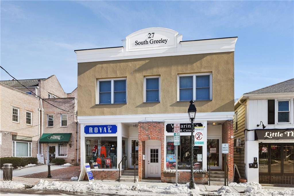 Located in the downtown Village of Chappaqua, this mixed use building consists of 2 retail storefronts and two residential units both 2bd 2ba.