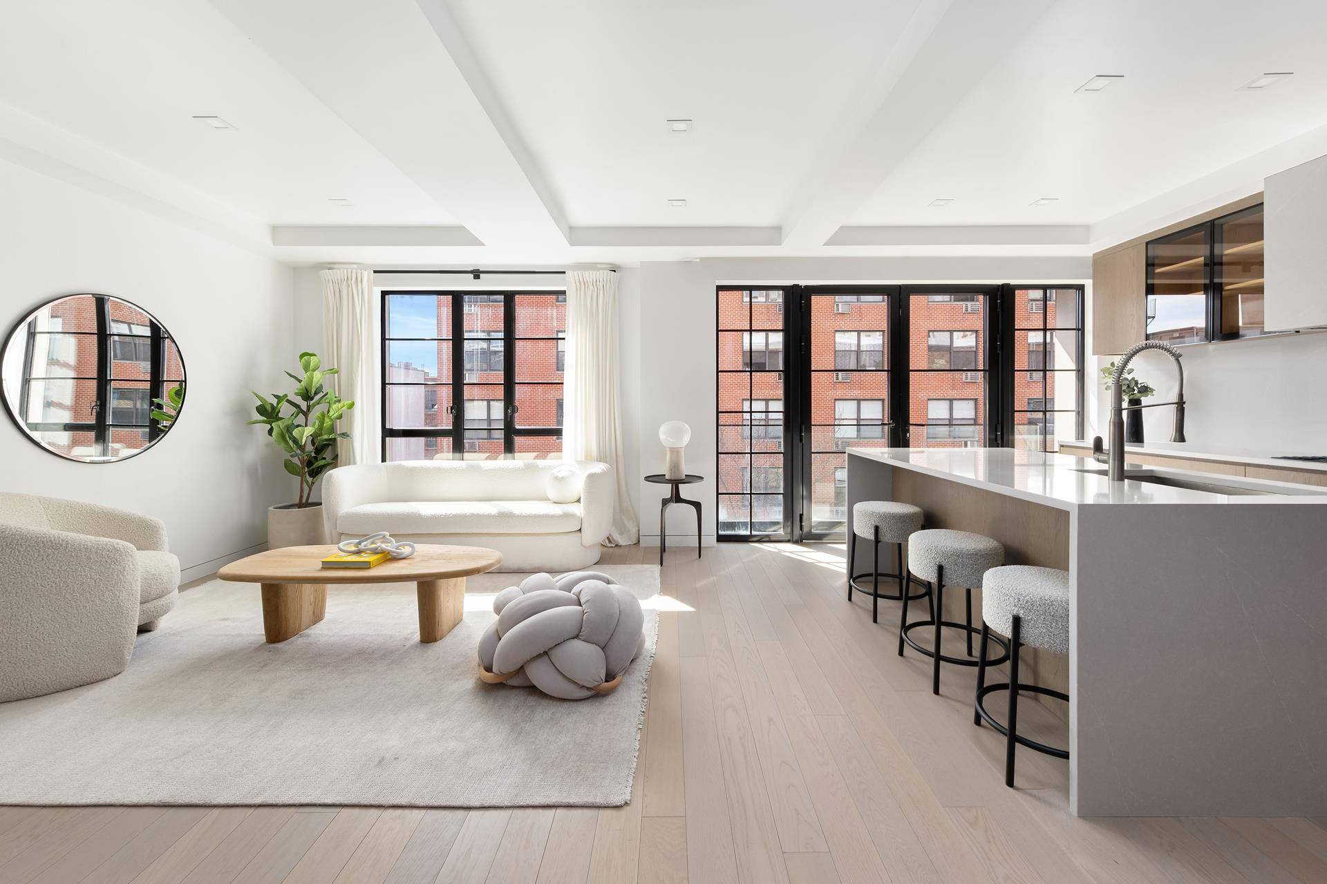 Residence 3A is a gracious 1, 326 square foot, two bedroom, two bathroom home with ample natural light and views of the historical tree lined Gramercy Park streets.