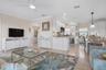 Open concept living and dining area