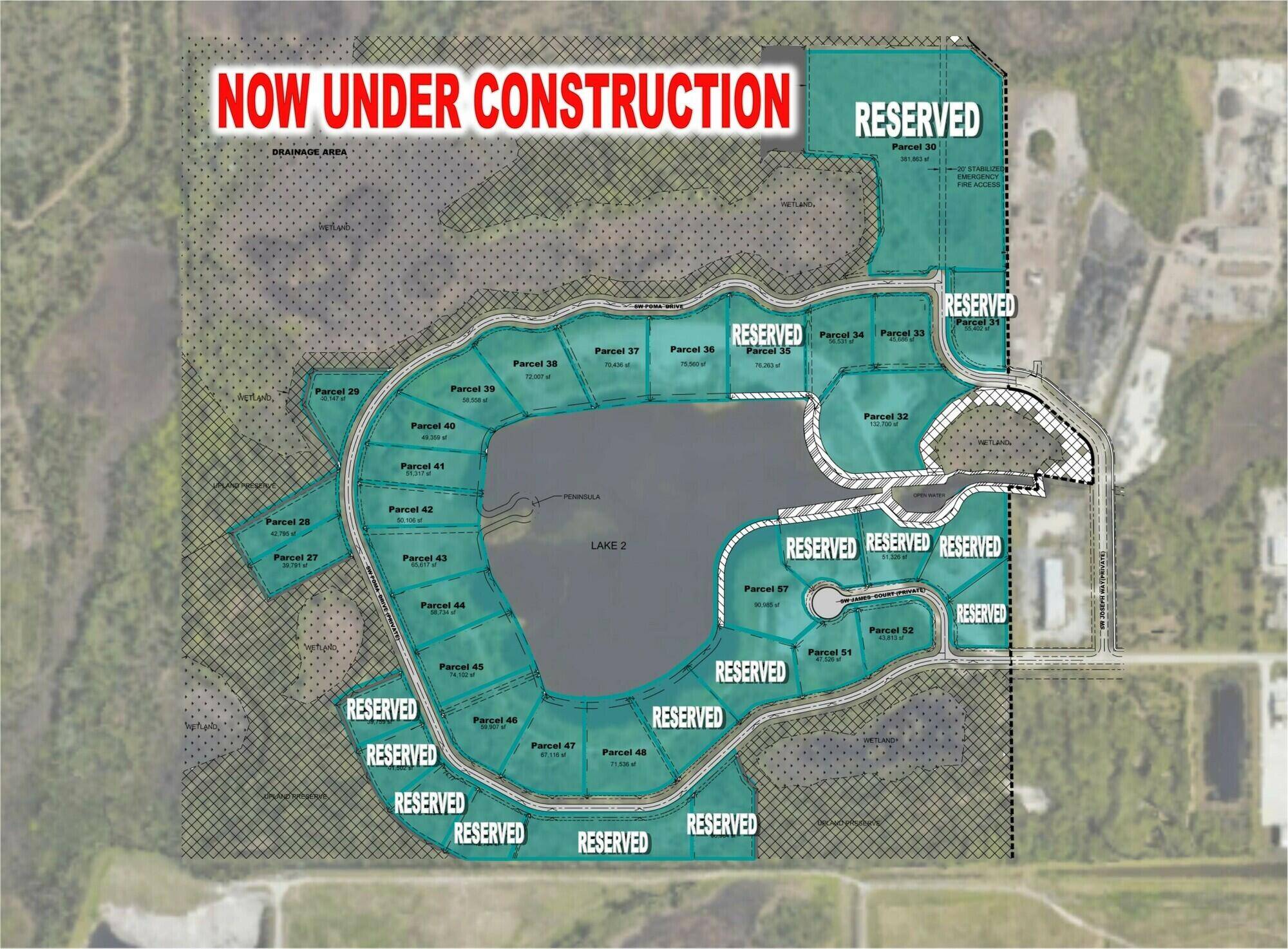 General Industrial Lots. 37 available with reservations being taken.