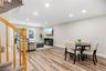 Open floor plan dining and living rooms