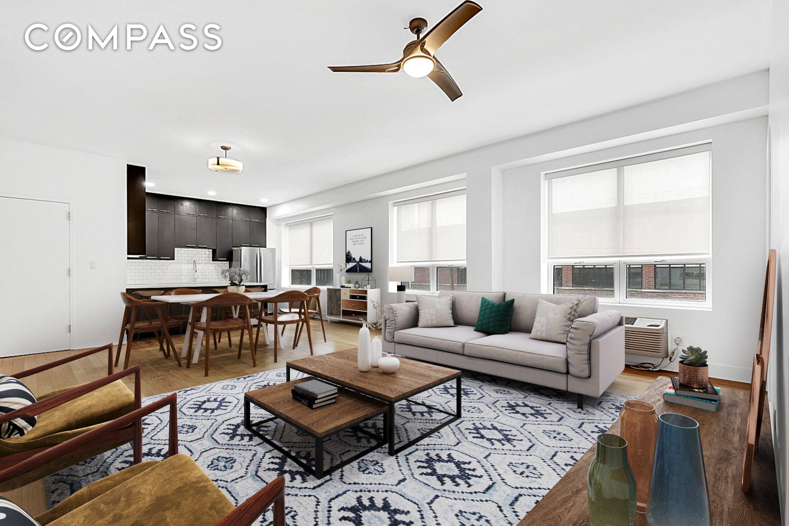 Loft Style Boutique Condo The Prestige in Long Island City Immaculate Convertible 3BD 2BA.