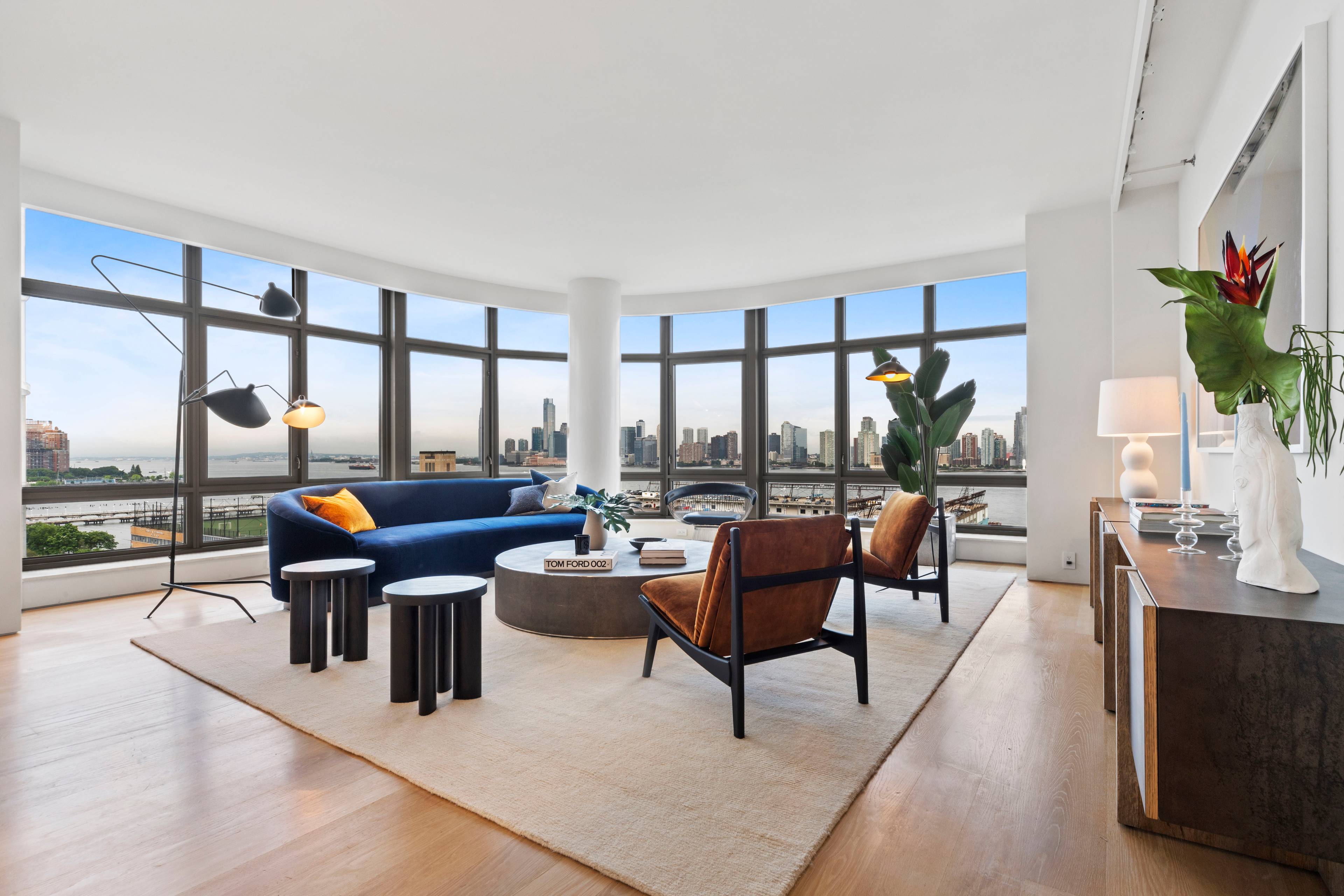 MAGNIFICENT amp ; GRANDLY PROPORTIONED WEST VILLAGE CONDO Enjoy spectacular sunsets, amazing light and Hudson River views throughout from this magnificent, gut renovated 2400 sq ft corner apartment.