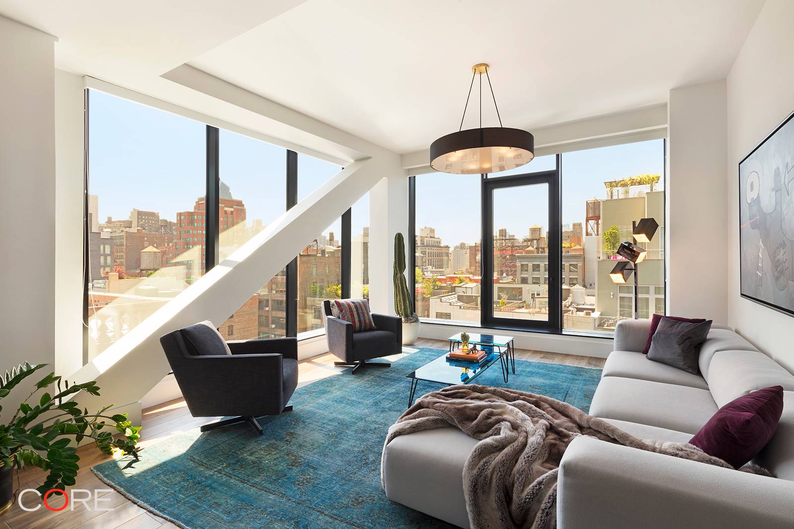 Live atop Chelsea's premier boutique condominium in this duplex penthouse offering seamless indoor outdoor living.