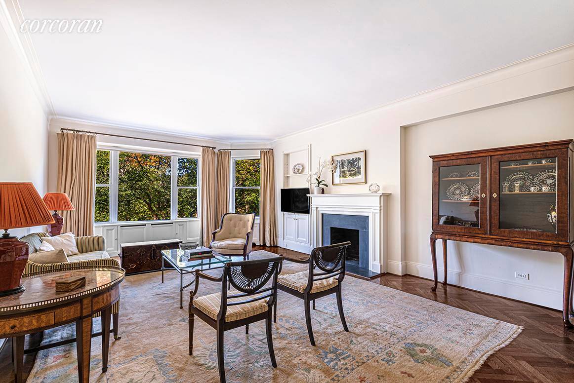 Enjoy direct Central Park views in this sunny 2 bedroom 2 bath classic apartment with original details.