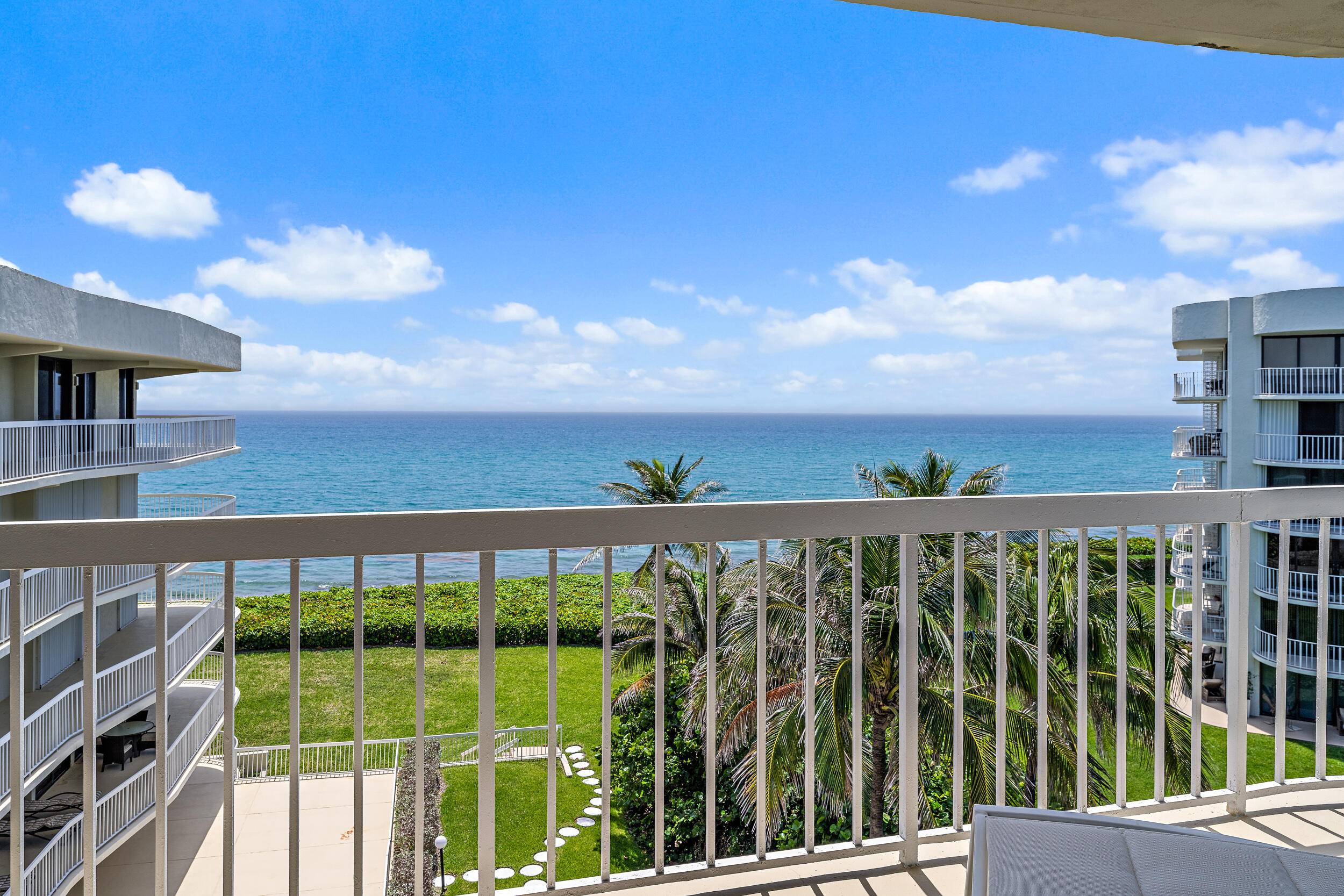 A perfect 10 ! Magnificent direct ocean and intracoastal views from this 3 bedroom, 2.