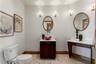 Powder room —vessel sink