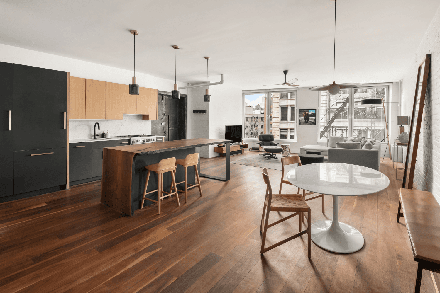 Gut renovated SoHo loft complete with original pre war details throughout !