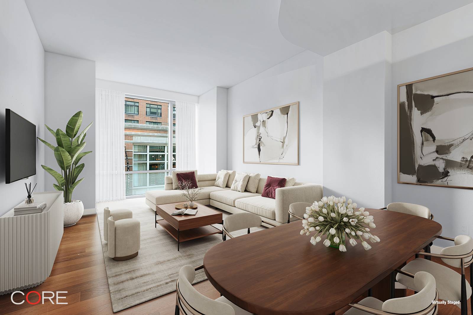 Welcome to a life of quiet luxury in this Gwathmey Siegel designed two bedroom, two bathroom residence that resonates classic Soho living enhanced by modern refinement with beautiful finishes throughout.