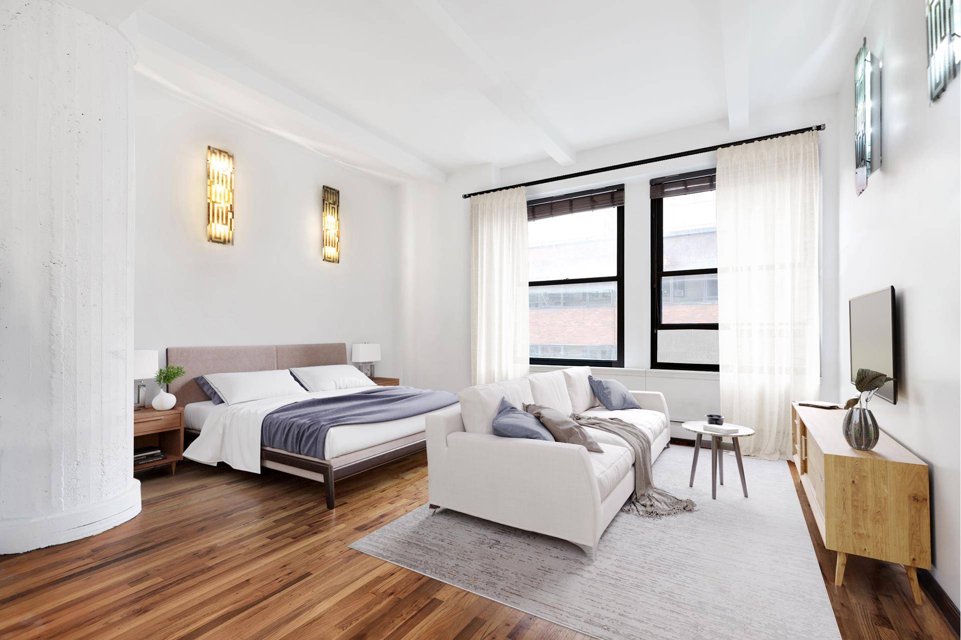 Large Alcove Studio the Iconic 250 Mercer is sure to impress located in one of the most coveted buildings in Greenwich Village NOHO.