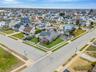 Aerial perspective of suburban area