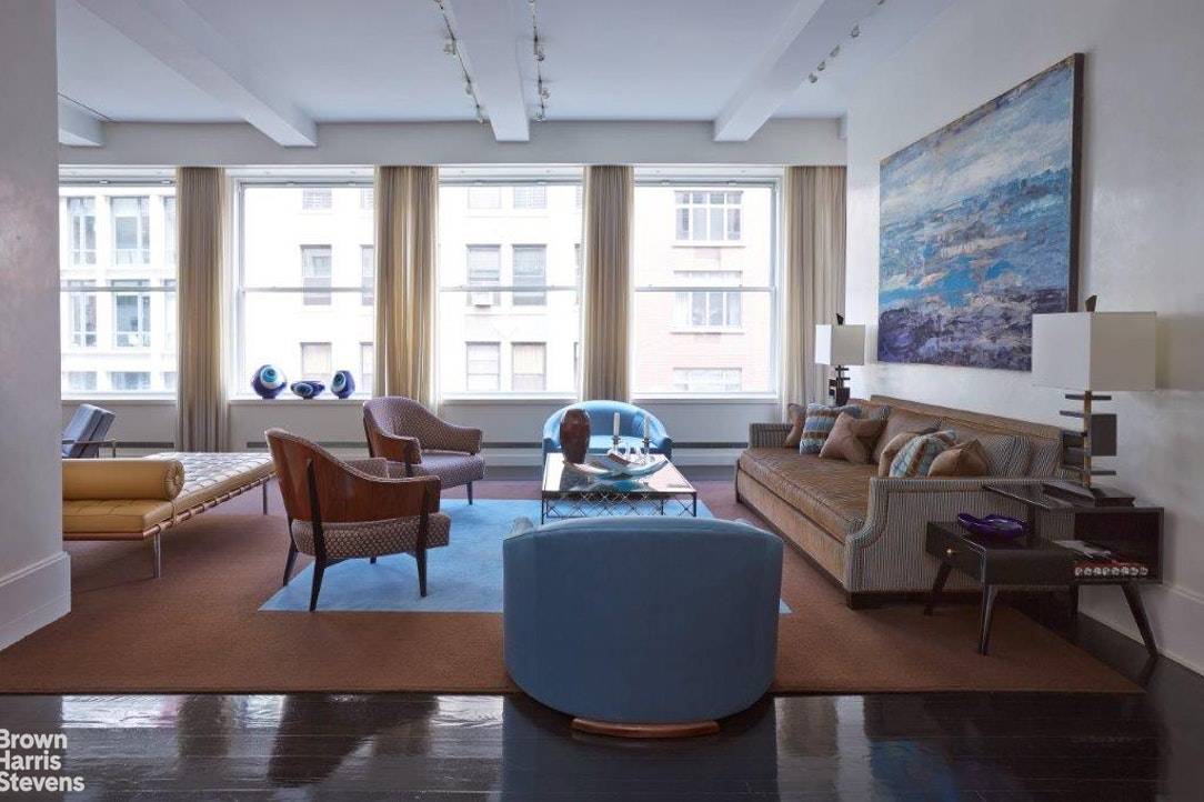 This expansive Chelsea loft is an entertainer's dream on a high floor.